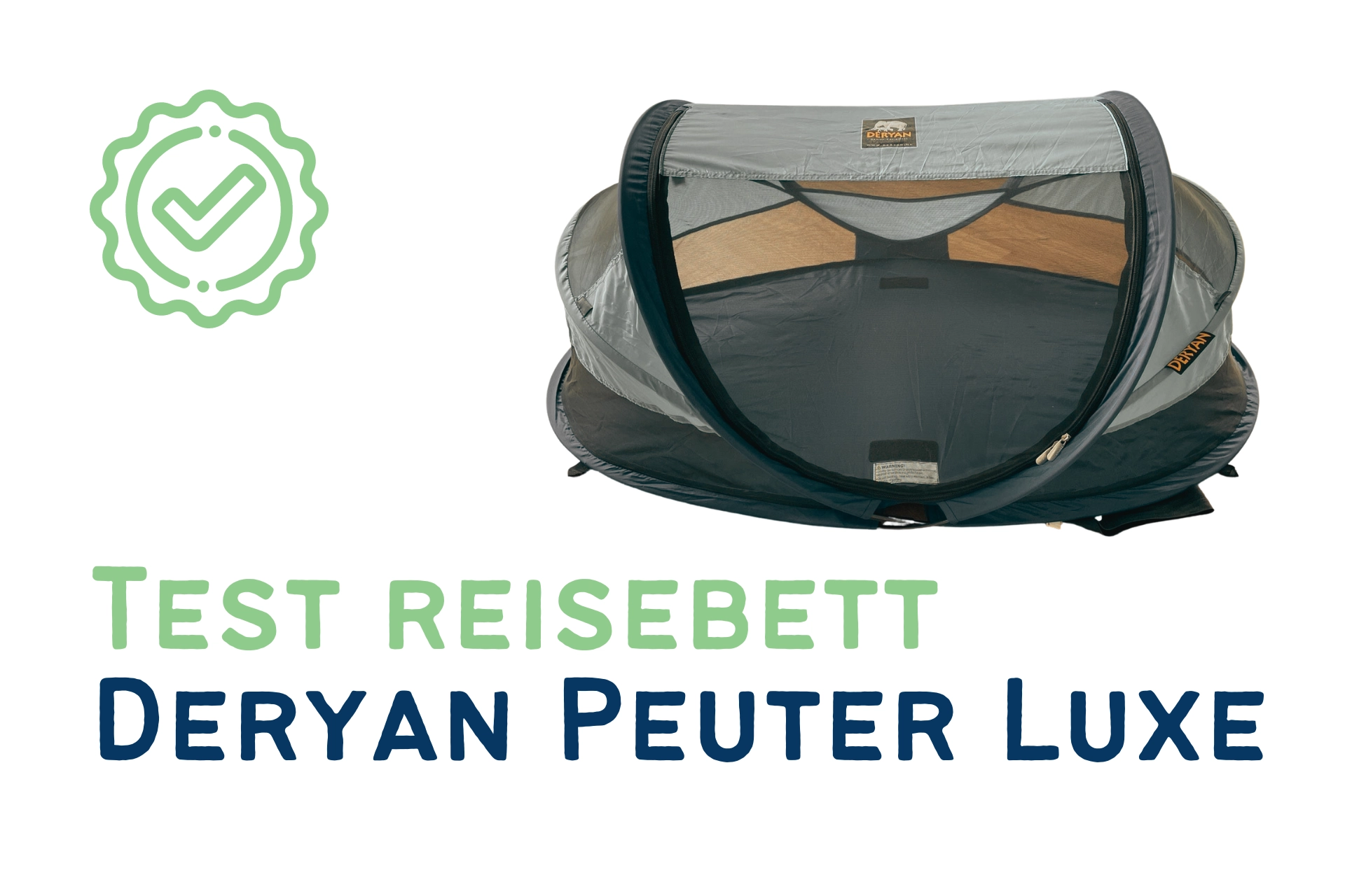 Deryan Travel-Cot Peuter Luxe - Matelas Autogonflant Pour Lit De Voyage Bébé 130x70x2,5 Cm - Idéal 0 à 4,5 Ans